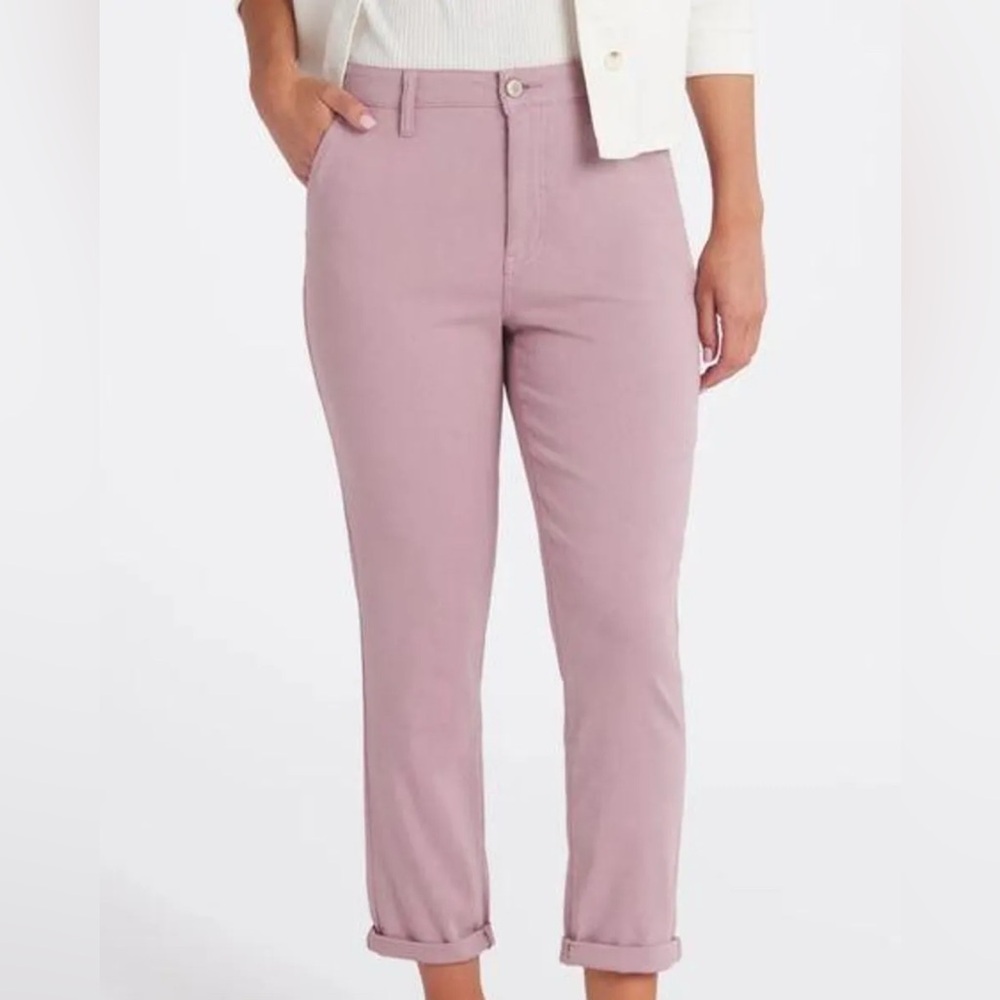 NWT Cosmic Blue Love Serena Cuff High Rise Straight Leg